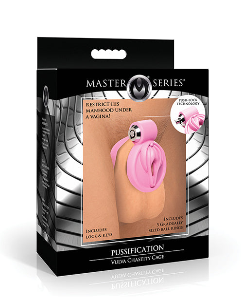 Vulva Locking Chastity Cage